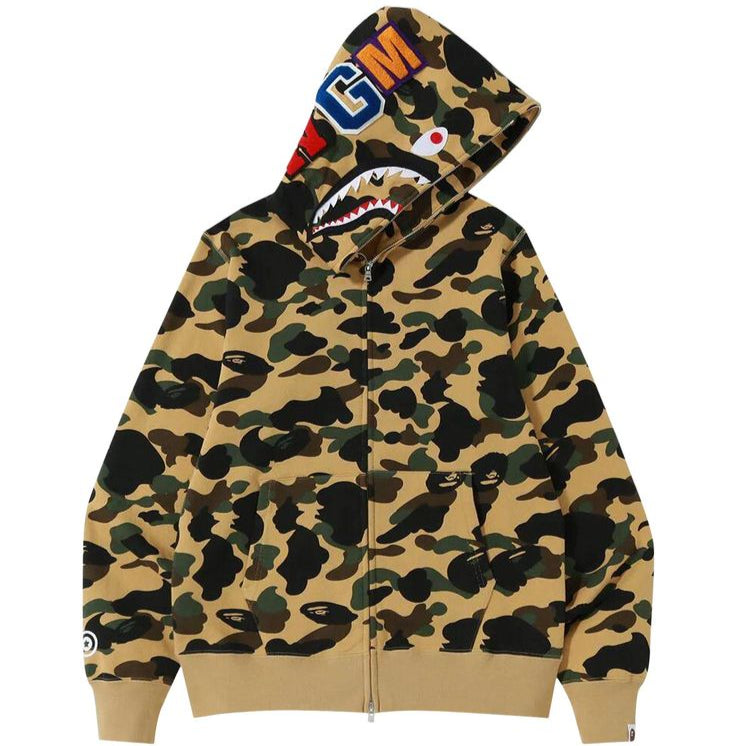 ABC CAMO SHARK FULL ZIP HOODIE 'Yellow'