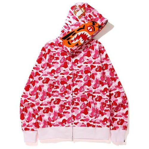 ABC CAMO SHARK FULL ZIP HOODIE 'Pink'