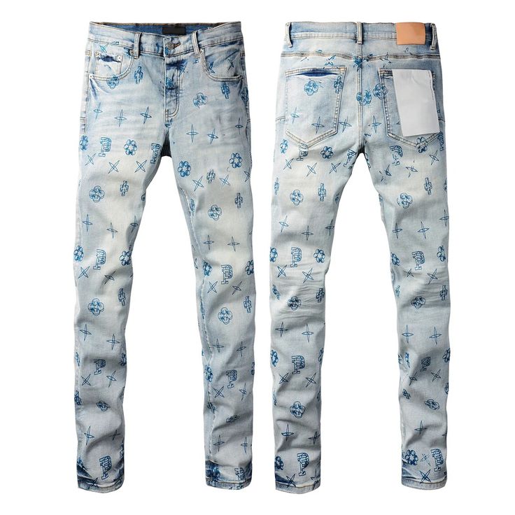 P001 Purple-brand Jeans
